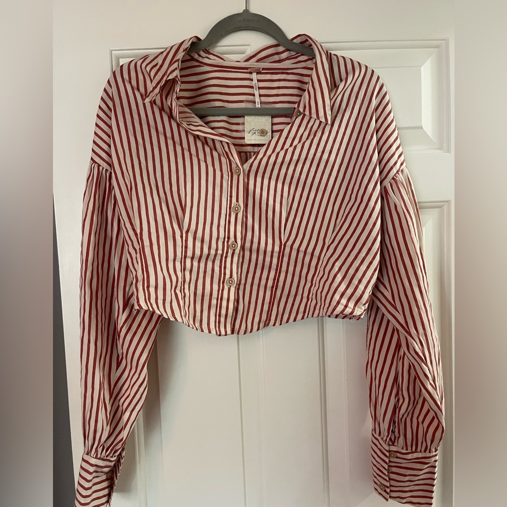 Free People X REVOLVE Ophelia Corset Buttondown - Size M - New with Tags - Picture 2 of 5